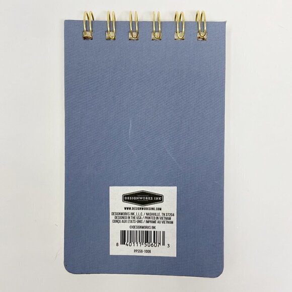 DESIGNWORKS INK | Cloth Covered Spiral Bound Notepad - "Ready To Rock" - Picture 2 of 8